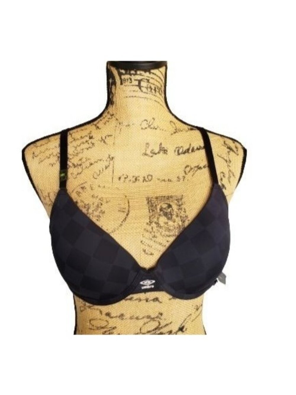 Umbro Womens 34B Bra Black Padded Underwire Comfort T-Shirt Wear Everywhere NEW